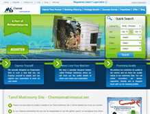 Tablet Screenshot of chennaimatrimonial.net